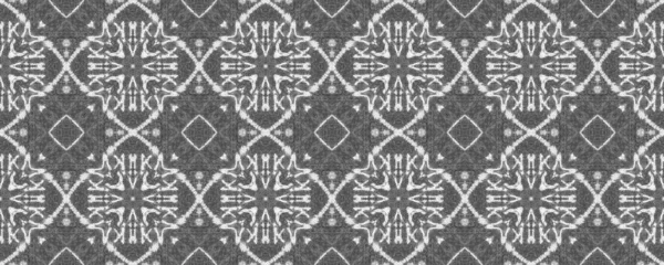 ブラックカラー幾何学模様 シンプルな部族ハンドブラシ 民族デザイン Ikat Pattern グレーのインクの落書きのテクスチャ 民族イカット スクラブル バティック シームレスインクスクリブルカーペット — ストック写真