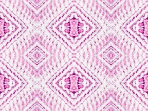 Purple Color Geometric Pattern Violet Color Bohemian Batik Seamless Watercolor — Stock Photo, Image