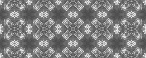 黒のボヘミアン柄 シンプルなエスニック ボホブラシ グレーのイカット スクリブル パターン アブストラクトデザインイカットパターン シームレスインクスクリブルカーペット シームレスな染めプリント 部族のインク — ストック写真