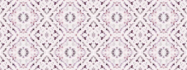 Vattenfärg Geometriskt Mönster Sömlös Hand Batik Purple Color Bohemian Brush — Stockfoto