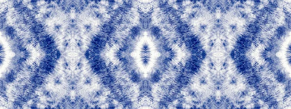 Water Mark Blue Cotton Tye Dye Spot Indigo Colour Hand — Stock Photo, Image