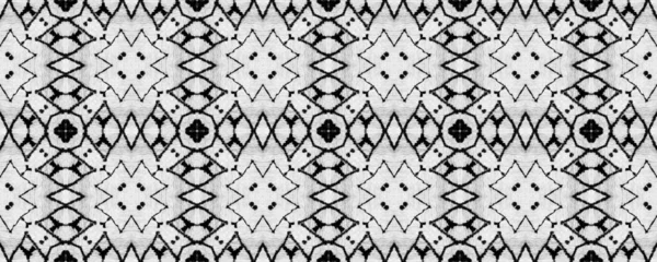 単純な幾何学模様 要約インクの落書きを繰り返します 民族デザイン Ikat Pattern シームレスなイカットブラシ ネイティブ インク スクリブル ブラシ — ストック写真