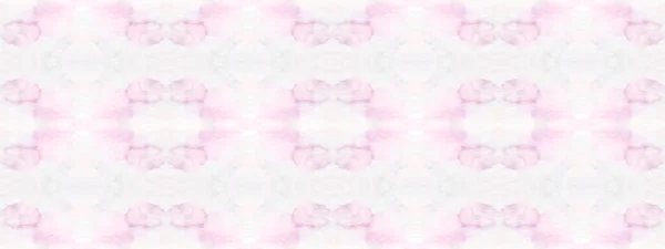 Waterkleur Geometrisch Patroon Paarse Kleur Geometrische Batik Waterverf Boheemse Textiel — Stockfoto