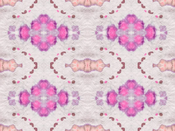Purple Color Geometric Pattern Ethnic Geometric Batik Seamless Pale Print — Stock Photo, Image
