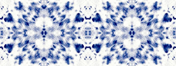Color Spot Blue Cotton Acrylic Mark Tiedye Geometric Drawn Concept — Stock Photo, Image