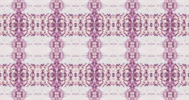 Mor Renkli Geometrik Desen. Gri renkli Geometrik doku. Soyut Boho Fırçası. Kusursuz çizgili Ikat Batik. Violet Color Bohemian Batik. Kabile Geometrik Fırçası. Kusursuz suluboya halı deseni