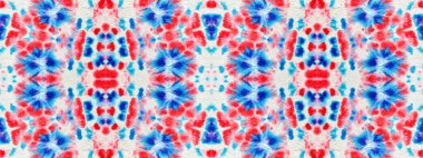 Red Abstract Spot. Geo Red Color Acrylic Drip. Blue Red Texture Flower Wash Seamless Smudge. Floral Watercolor Cotton Pattern. Ink Water Stain. Wash Floral Repeat. Wet Abstract Seamless Brush.