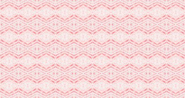 Mor Renkli Geometrik Desen. Soyut Ikat Dalgası. Su Boyası Geometrik Doku. Kabile Bohemian Batik. Kusursuz suluboya halı desenli kusursuz çizgili Ikat Batik. Su Rengi Bohem Fırçası.