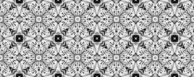 Siyah Renkli Geometrik Desen. Doodle Tasarım Mürekkep Deseni. Soyut El Fırçası. Kusursuz Ikat Suluboya Tasarımı. Basit aşiret Boho Batik. Yerli Ikat Doodle Fırçası. Gri Renkli Mürekkep Karalama Deseni.