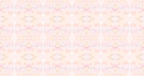 紫色のボヘミアン柄 ピンク色の幾何学的な繊維 概要ストライプボホブラシ 水の色ボヘミアンバティック シームレスなハンドバティック シームレスな水彩カーペットパターン Tribal Geometric Brush — ストック写真