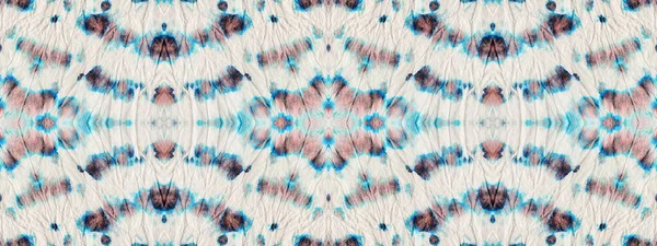 Blue Abstract Spot Wet Bohemian Tye Dye Blot Wash Colour — Stock Photo, Image