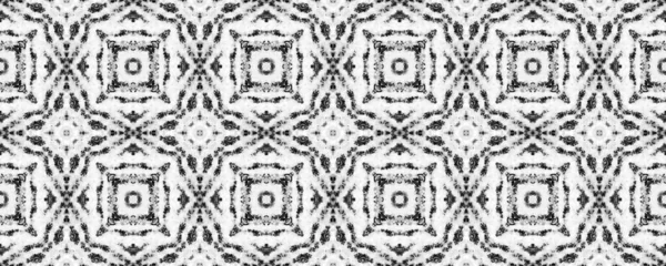 Zwart Kleur Boheemse Patroon Grijze Kleur Inkt Krabbel Textiel Eenvoudige — Stockfoto