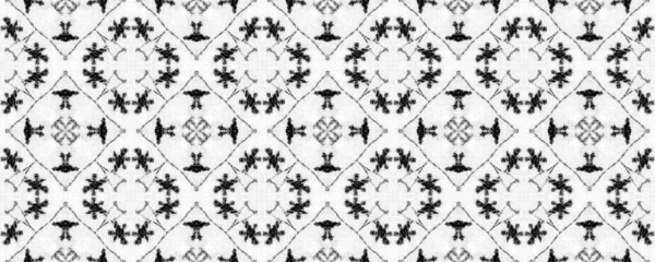 Geometrisches Muster Schwarzer Farbe Einfache Native Hand Pinsel Ethnische Geo — Stockfoto