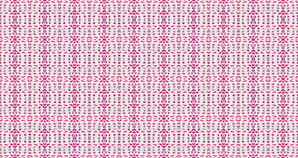 紫罗兰色彩几何图案 部落几何刷 粉红色波希米亚纺织品 水色几何巴蒂克 无缝隙的Ikat Brush 水彩地毯图案抽象条纹Boho Batik — 图库照片