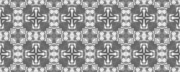 Simple Bohemian Pattern Black Color Native Geo Batik Gray Colour — Stock Photo, Image