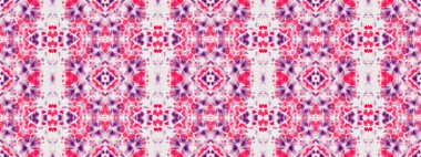 Violet Renkli Bohem deseni. Kusursuz suluboya halı desenli kusursuz çizgili Ikat Batik. Su Boyası Bohem Batik. Kırmızı Renkli Geometrik Doku. Soyut El Fırçası. Kabile Bohem Fırçası.