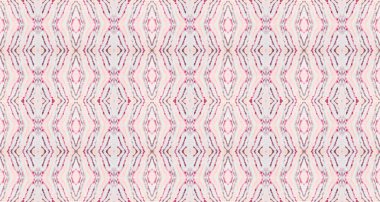 Violet Renkli Geometrik Desen. Kusursuz çizgili Ikat fırçası. Su Boyası Bohem Fırçası. Soyut Boyalı Yazdırma. Kusursuz suluboya halı desenli kabile geometrik Batik. Kırmızı Renk Geometrik Deseni.