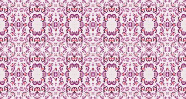 Violet Renkli Geometrik Desen. Soyut Suluboya Şablon Tekrarı Kusursuz Jeo Dalgası. Pembe Renkli Geometrik Doku. Mor Renkli Bohem Batik. Etnik Bohem Fırçası. Soyut Çizgili Ikat Fırçası.