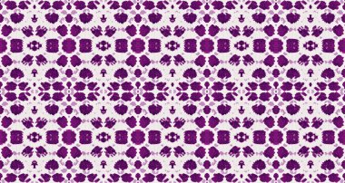 Mor Renkli Bohem deseni. Soyut Çizgili Ikat Fırçası. Kabile Geometrik Fırçası. Su Boyası Geometrik Batik. Kırmızı Renkli Bohem Kalıbı. Kusursuz suluboya halı desenli, dikişsiz el Batik..