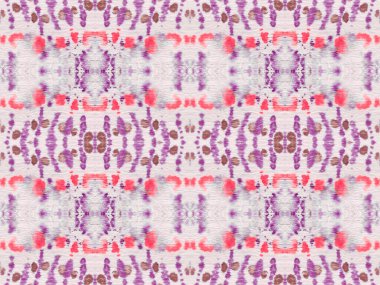Violet Renkli Geometrik Desen. Soyut Boyalı Batik. Su Boyası Geometrik Batik. Kusursuz çizgili Boho fırçası. Kusursuz suluboya desenli Etnik Geometrik Fırça. Kırmızı Renkli Bohem Deseni.