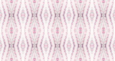 Violet Renkli Geometrik Desen. Ikat Yazdırma Özeti. Etnik Bohem Batik. Su Boyası Geometrik Fırçası. Pembe Renkli Bohem deseni. Kusursuz çizgili Ikat fırçası. Kusursuz suluboya halı deseni