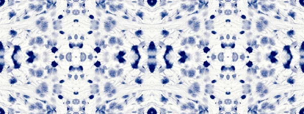 Macro Mark Navy Cotton Shibori Blob Boho Ink Splatter Pattern — Zdjęcie stockowe