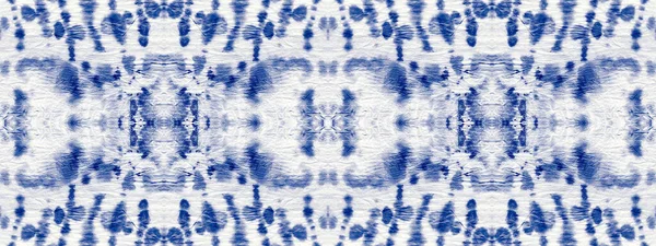 Water Mark Navy Cotton Tye Dye Mark Ink Abstract Brush — Stock Photo, Image