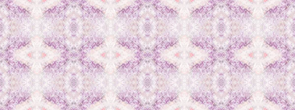 Фиолетовый Цвет Бесшовный Бохо Батик Абстрактная Кисть Иката Этнический Геометрический — стоковое фото