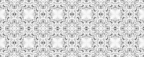 Basit Doodle Deseni. Etnik Mürekkep Karalama Fırçası. Soyut Mürekkep Halı. Gri renkli Ikat Doodle dokusu. Etnik Boyalı Fırça. Kusursuz Tasarım Kalıbı. Siyah Renkli Yerli Ikat Batik.
