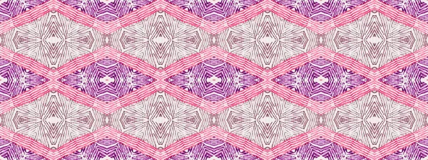 Violett Färg Bohemiskt Mönster Rosa Färg Bohemiskt Mönster Vattenfärg Geometrisk — Stockfoto