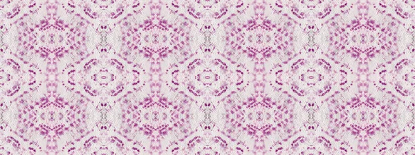 Vízfestékes Bohém Minta Törzsi Geometrikus Batik Violet Color Bohém Ecset — Stock Fotó