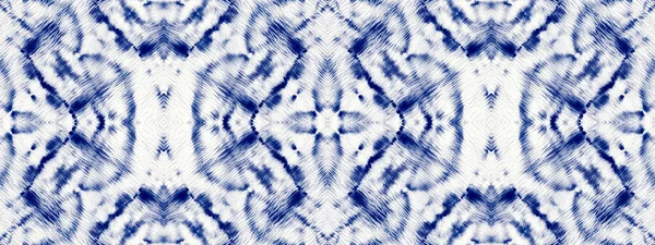 Farbfleck Navy Cotton Tie Dye Mark Indigo Colour Boho Schwamm — Stockfoto