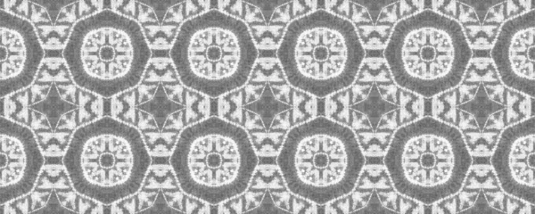 Simple Scribble Pattern Gray Colour Ink Doodle Pattern Ethnic Ikat — Stock Photo, Image