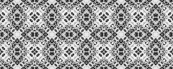 Simpel Geometrisch Patroon Zwarte Kleur Inheemse Geo Borstel Etnische Ikat — Stockfoto