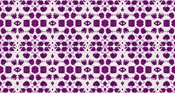 Пурпурный Цвет Абстрактная Кисть Ikat Племенная Геометрическая Кисть Геометрический Батик — стоковое фото