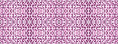 Mor Renkli Geometrik Desen. Kırmızı Renkli Bohem dokusu. Violet Color Geometric Batik. Kusursuz çizgili Ikat fırçası. Etnik Bohem Fırçası. Soyut Suluboya Kalıbı Tekrarla Soyut İkat İşareti.