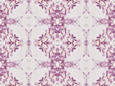 Violet Renkli Bohem deseni. Kusursuz çizgili Ikat fırçası. Soyut Ikat Fırçası. Su Boyası Bohem dokusu. Soyut Suluboya Şablon Etnik Geometrik Fırça Tekrarı. Mor Renkli Geometrik Batik.