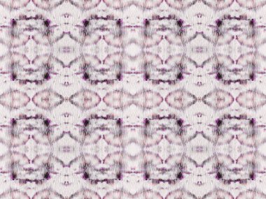 Violet Renkli Geometrik Desen. Kusursuz Dalgalı Fırça. Su Boyası Geometrik Fırçası. Etnik Geometrik Batik. Gri renkli Bohem dokusu. Soyut Çizgili Ikat Fırçası. Soyut Suluboya Şablonu Tekrarla