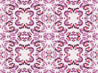 Violet Renkli Bohem deseni. Soyut Çizgili Ikat Fırçası. Kırmızı Bohem Tekstil. Su Boyası Geometrik Fırçası. Kusursuz suluboya desenli, kusursuz el izi. Etnik Bohem Batik.