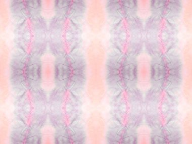 Mor Renkli Geometrik Desen. Kusursuz Dalgalı Batik. Su Boyası Geometrik Fırçası. Soyut suluboya halı desenli soyut çizgili Ikat fırçası. Pembe Renkli Bohem Tekstil. Etnik Bohem Batik.