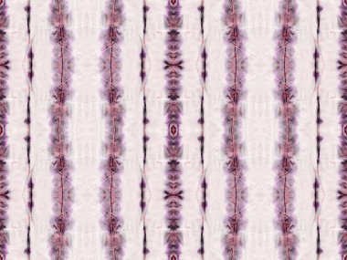 Mor Renkli Geometrik Desen. Kusursuz Dalgalı Batik. Pembe Renkli Geometrik Desen. Su Boyası Bohem Batik. Etnik Bohem Fırçası. Kusursuz Suluboya Şablon Tekrarlama Soyut Çizgili Boho Batik.