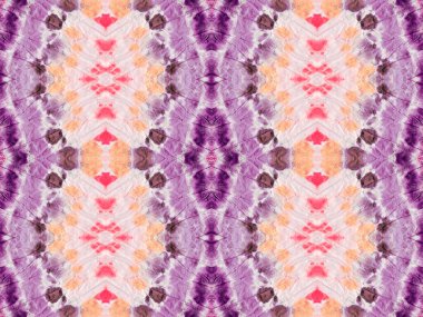 Violet Renkli Geometrik Desen. Su Boyası Geometrik Fırçası. Soyut Çizgili Ikat Fırçası. Soyut suluboya halı desenli kabile bohem Batik. Kusursuz Boyalı Parmak izi. Pembe Renkli Bohem Tekstil.