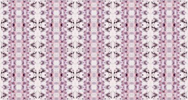 Violet Renkli Geometrik Desen. Kabile Geometrik Batik. Pembe Renkli Geometrik Desen. Mor Renkli Bohem Fırçası. Soyut El İşareti. Kusursuz suluboya halı desenli kusursuz çizgili Ikat Batik..