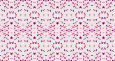 Mor Renkli Bohem deseni. Kusursuz Boho Mark. Soyut Stripe Ikat Batik. Etnik Bohem Fırçası. Kusursuz suluboya halı desenli gri renkli Bohem Tekstil. Su Rengi Geometrik Batik.