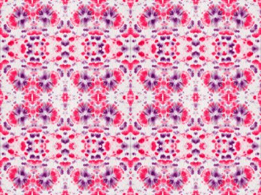 Mor Renkli Geometrik Desen. Kusursuz Ikat Batik. Soyut Suluboya Şablon Tekrarlama Soyut Çizgili Boho Fırçası. Etnik Geometrik Fırça. Violet Color Geometric Batik. Kırmızı Renkli Bohem Deseni.