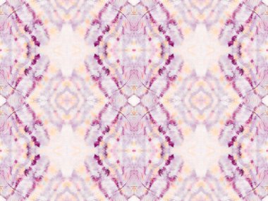 Violet Renkli Geometrik Desen. Etnik Geometrik Fırça. Mor Renkli Bohem Batik. Su Boyası Geometrik Doku. Soyut Suluboya Şablonu Kusursuz Geo Batik. Soyut Çizgili Ikat Batik.