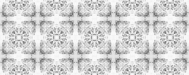 Siyah Renkli Bohem deseni. Basit Etnik El Fırçası. Doodle Boho Dalgası. Kabile Mürekkebi Doodle Batik. Kusursuz Tasarım Mürekkep Şablonu. Gri renkli Ikat Scribble deseni. Kusursuz Ikat Scribble Tekrarla.