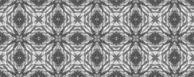 Basit Bohem Düzeni. Siyah renkli boyalı Batik. Doodle El Fırçası. Etnik Ikat Doodle Fırçası. Soyut Çizgili Mürekkep Deseni. Kusursuz Ikat Scribble Tekrarla. Gri Renkli Mürekkep Karalama Deseni.