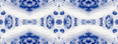 Water Mark. Blue Cotton Tye Dye Blot. Ink Abstract Stain. Boho Ink Splatter Pattern Indigo Colour Hand Blotch. Wet Seamless Seamless Paint. Tiedye Bohemian Macro Concept. Boho Bohemian Grunge.