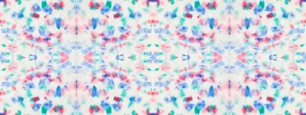 ブルーシームレススポット ボヘミアン ブロット ジオグラデーションのアブストラクト形状 青い花を繰り返します ボヘミアン ドローのコンセプト カラーボホシームレススマッジ インクパステルの形 赤い模様を洗う — ストック写真